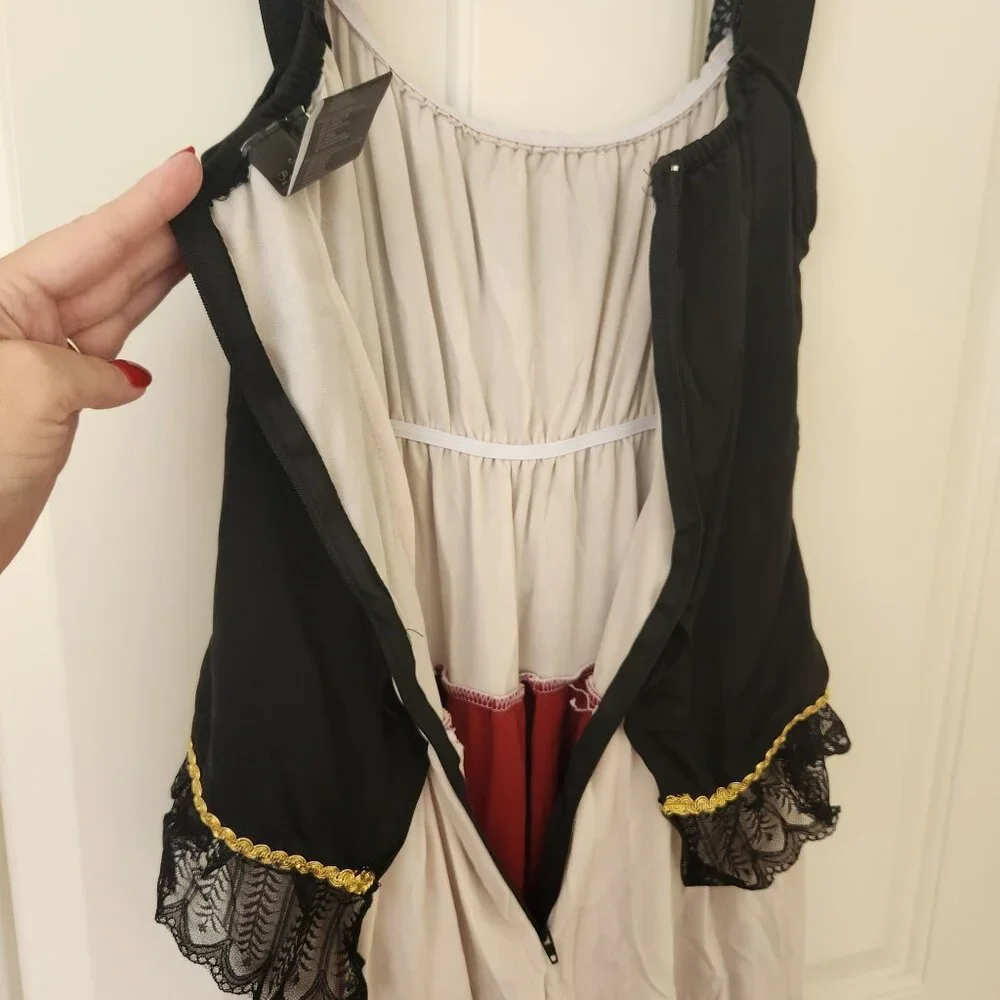 Leg Avenue Women's Red and White Pirate Costume - Buried Treasure Beauty - Picture 10 of 12